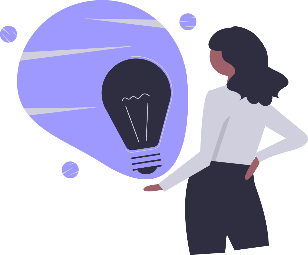 girl and lightbulb